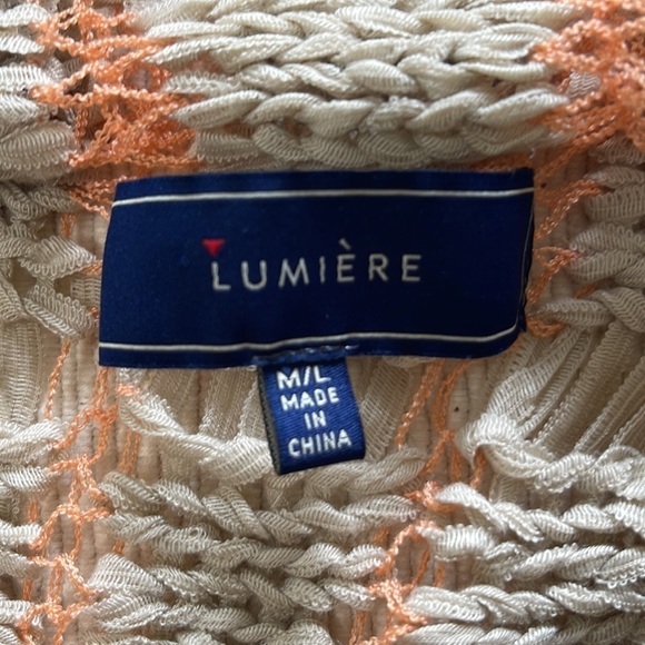 Lumiere Opened Front Drapy Open Knit Cardigan. Size Medium/Large. P/3/A1376 - Picture 6 of 8